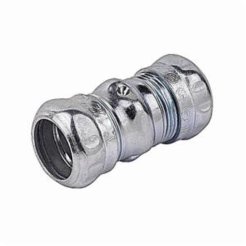 Steel City TK118A Compression Coupling, 3 in, For Use With EMT Conduit, Steel, Zinc Plated